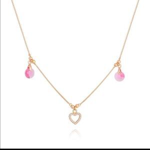 Necklace chocker Swarovski crystals and zirconia Rose gold plated Ipsy bag